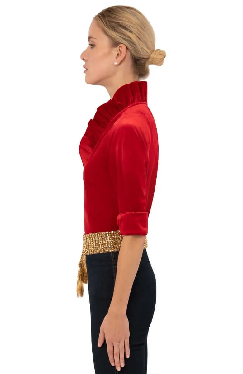 Ruffneck Top - Silky Velvet memory keepsake