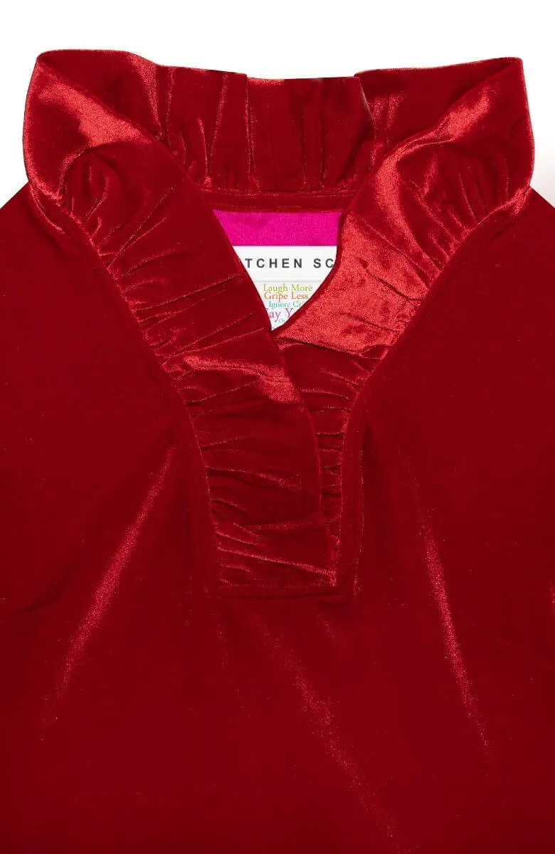 Ruffneck Top - Silky Velvet memory keepsake