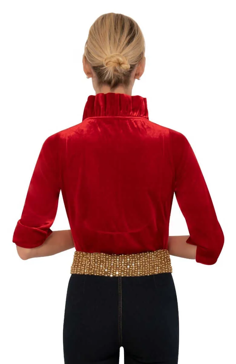 Ruffneck Top - Silky Velvet memory keepsake