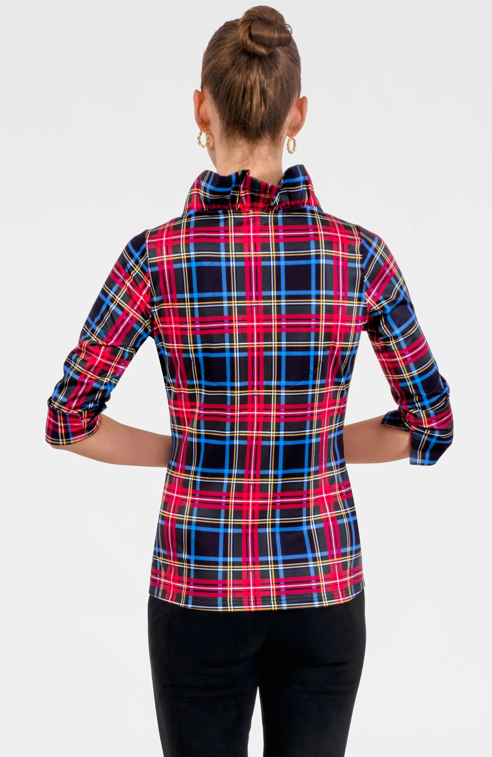 Ruffneck Top - Stewart Plaid loungewear