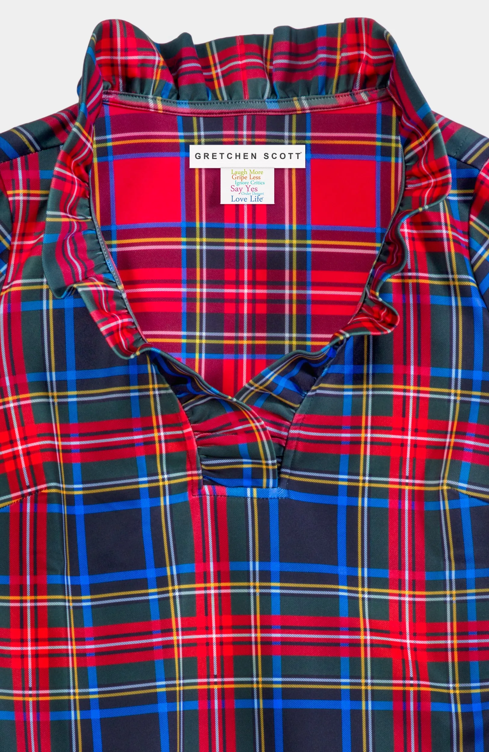 Ruffneck Top - Stewart Plaid loungewear