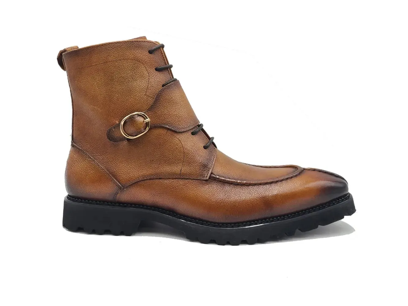 Rugged Split Toe Lace-up Boot comfy move