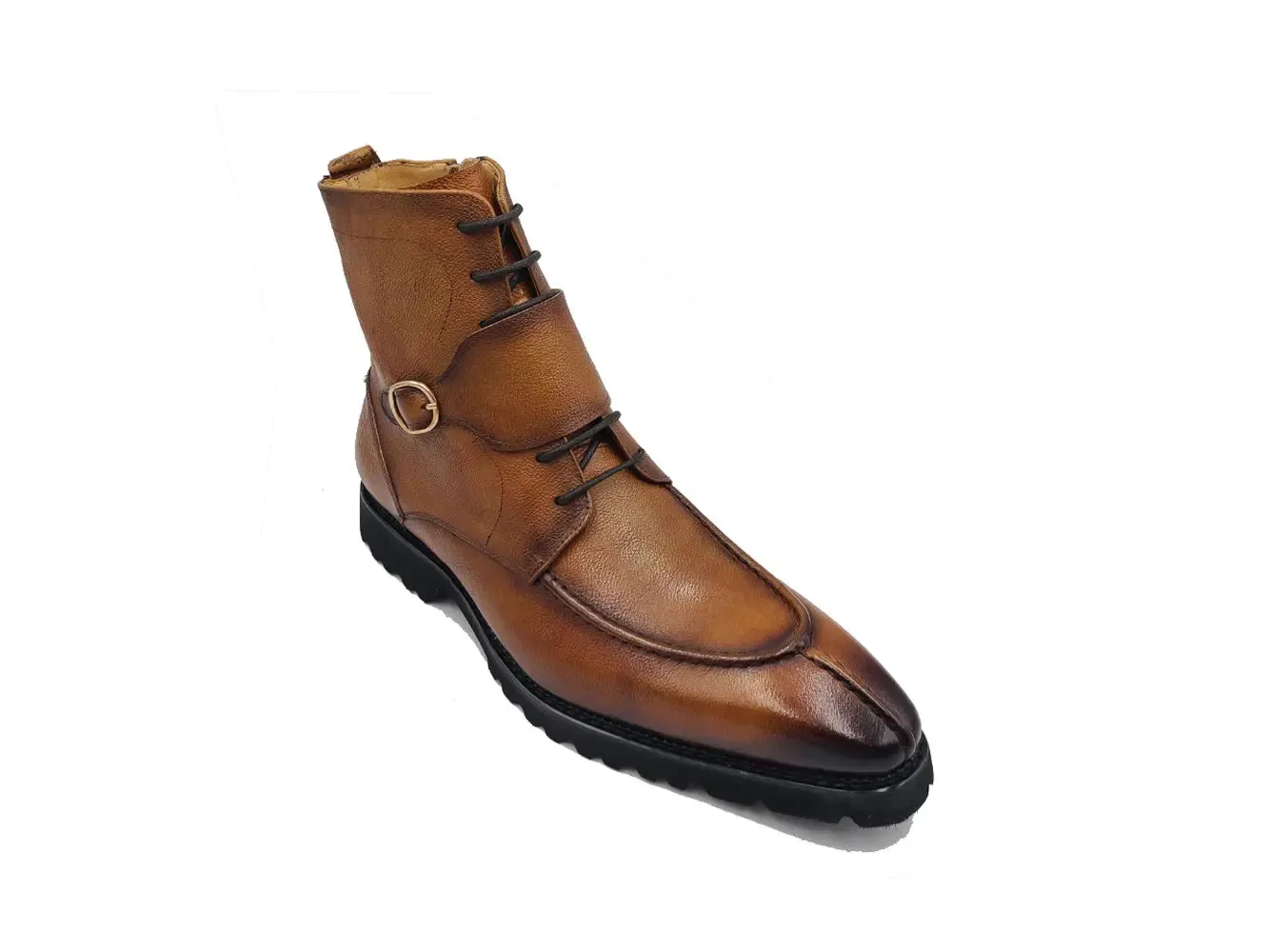 Rugged Split Toe Lace-up Boot comfy move
