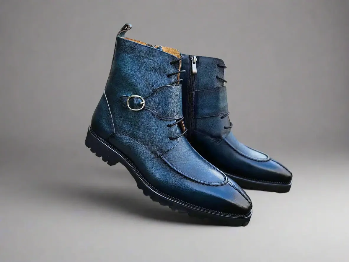 Rugged Split Toe Lace-up Boot comfy move
