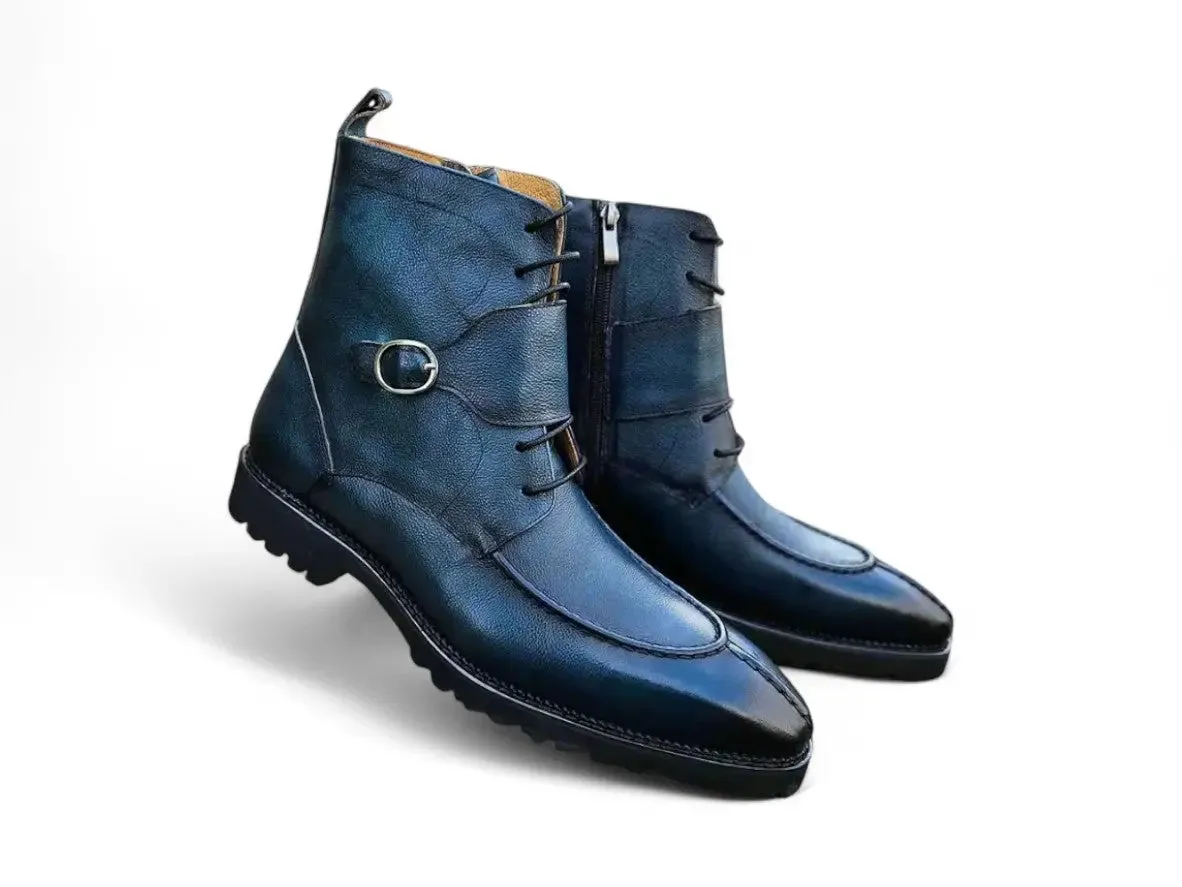 Rugged Split Toe Lace-up Boot comfy move