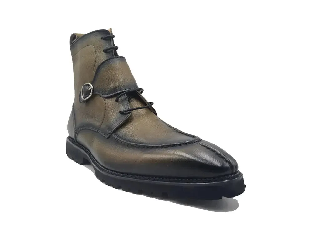 Rugged Split Toe Lace-up Boot comfy move