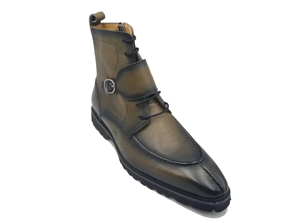 Rugged Split Toe Lace-up Boot comfy move