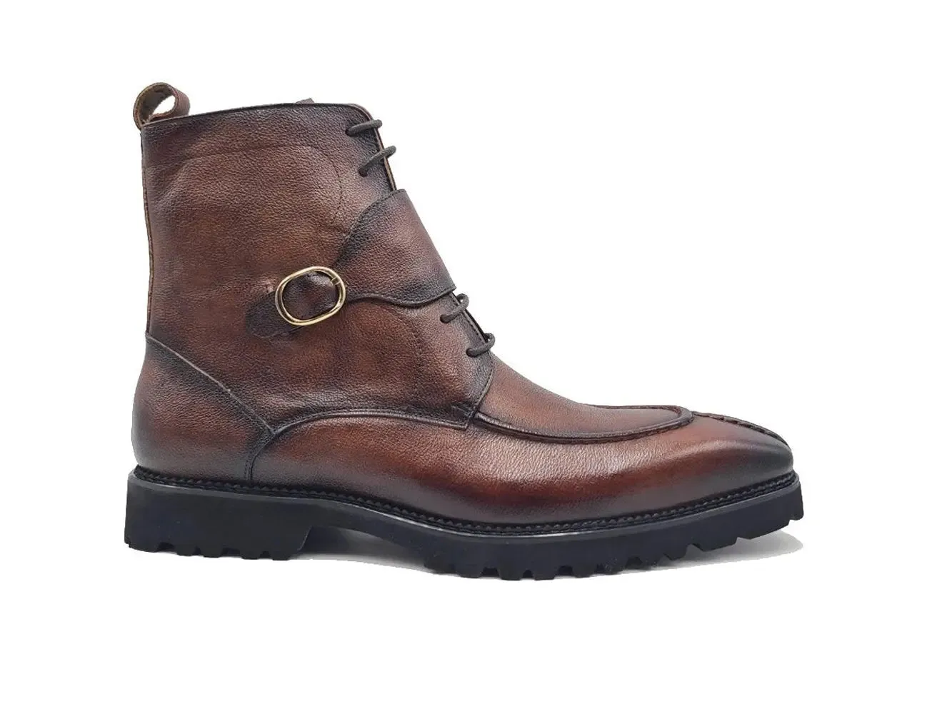 Rugged Split Toe Lace-up Boot comfy move