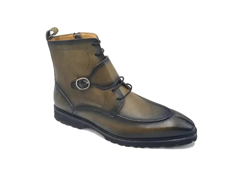 Rugged Split Toe Lace-up Boot comfy move
