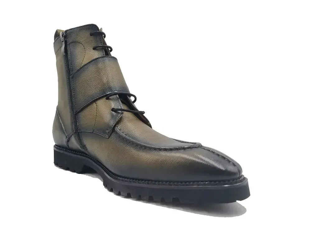 Rugged Split Toe Lace-up Boot comfy move