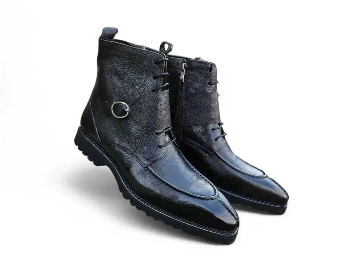 Rugged Split Toe Lace-up Boot comfy move