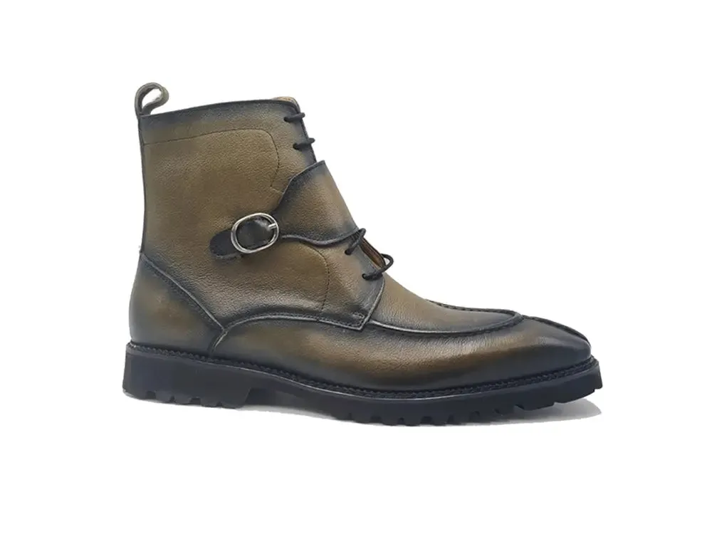 Rugged Split Toe Lace-up Boot comfy move