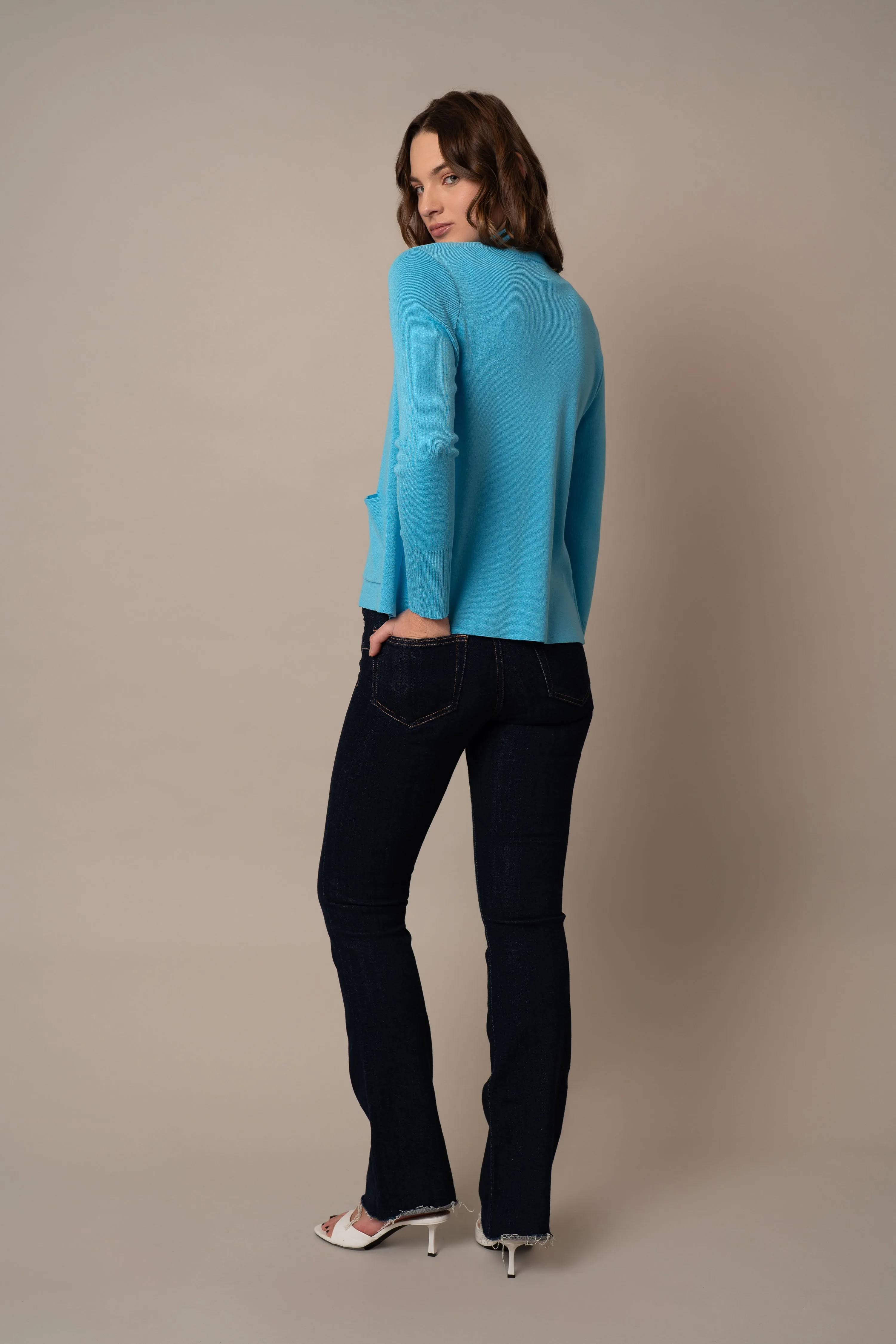 Short Cardigan with Pockets street breeze
