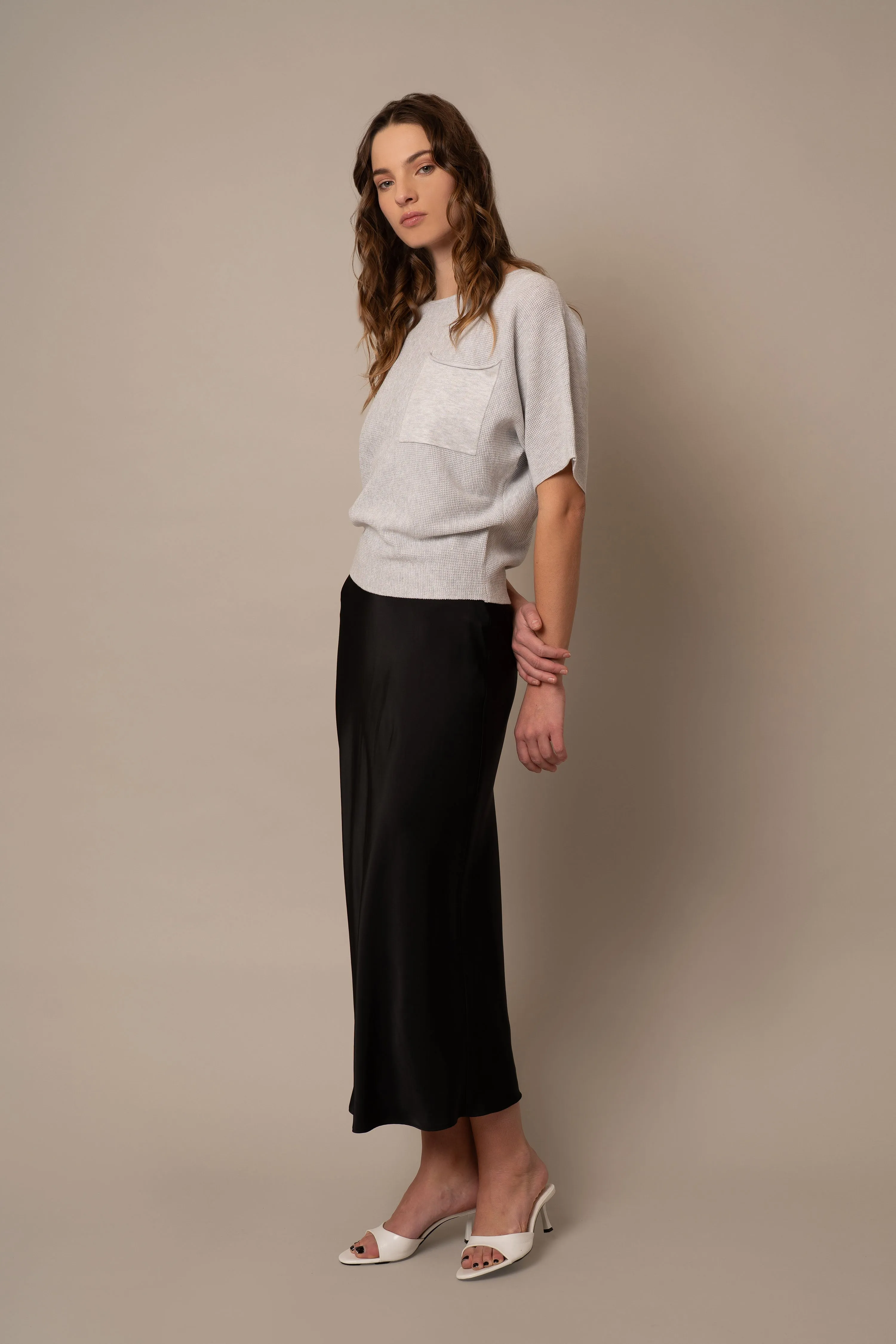 Short Sleeve Dolman with Pocket soft touch