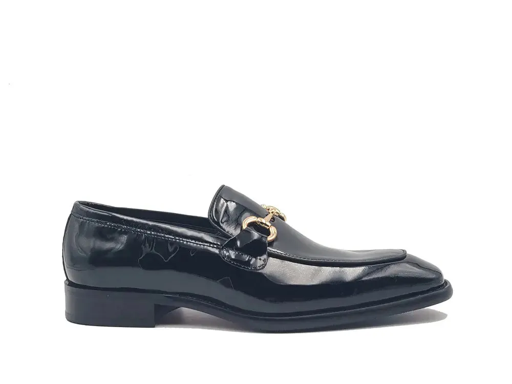 Signature Horse Bit Patent Leather Loafer daily cool