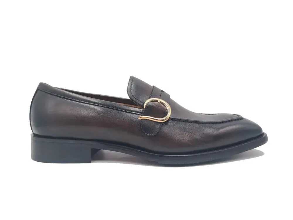 Single Monk Strap with modern buckle smooth ride
