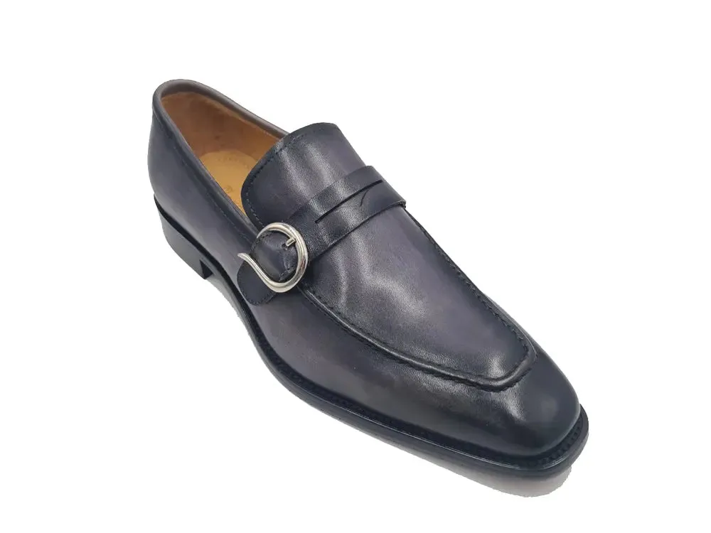 Single Monk Strap with modern buckle smooth ride
