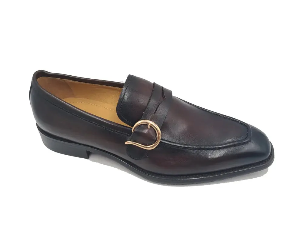 Single Monk Strap with modern buckle smooth ride