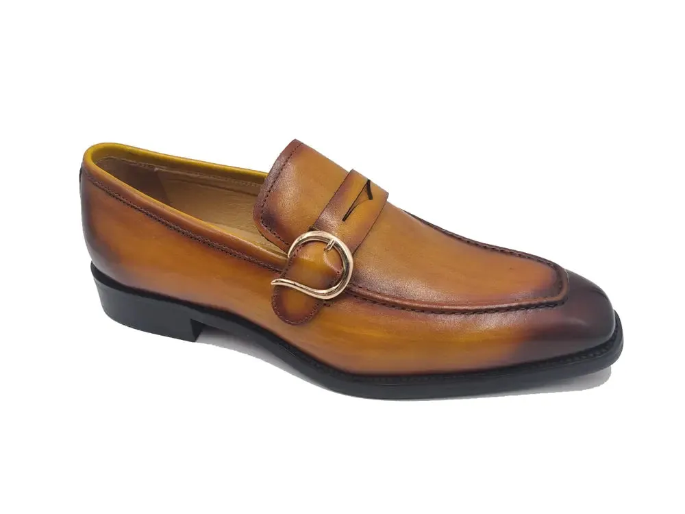 Single Monk Strap with modern buckle smooth ride