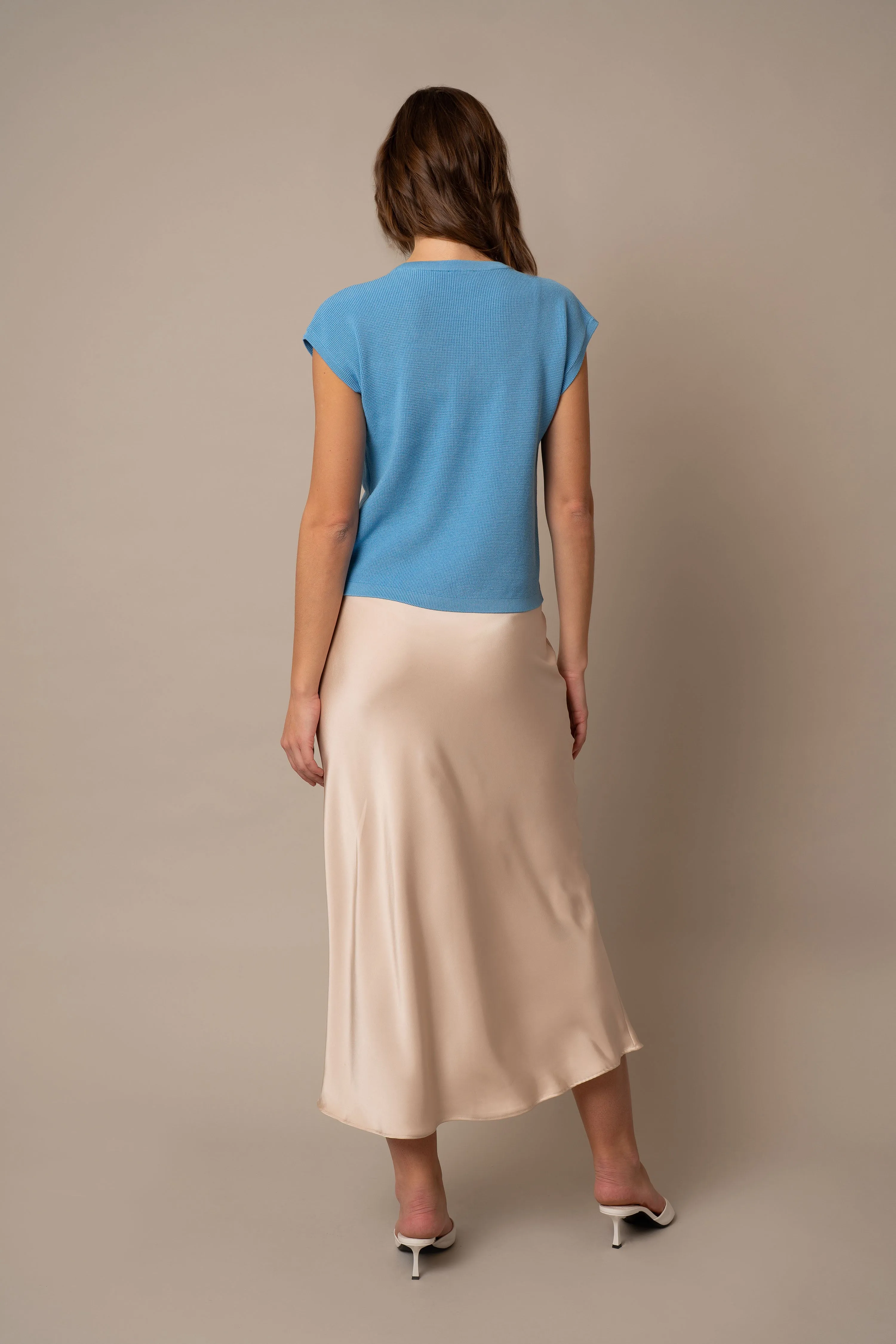 Sleeveless Pullover gentle feel