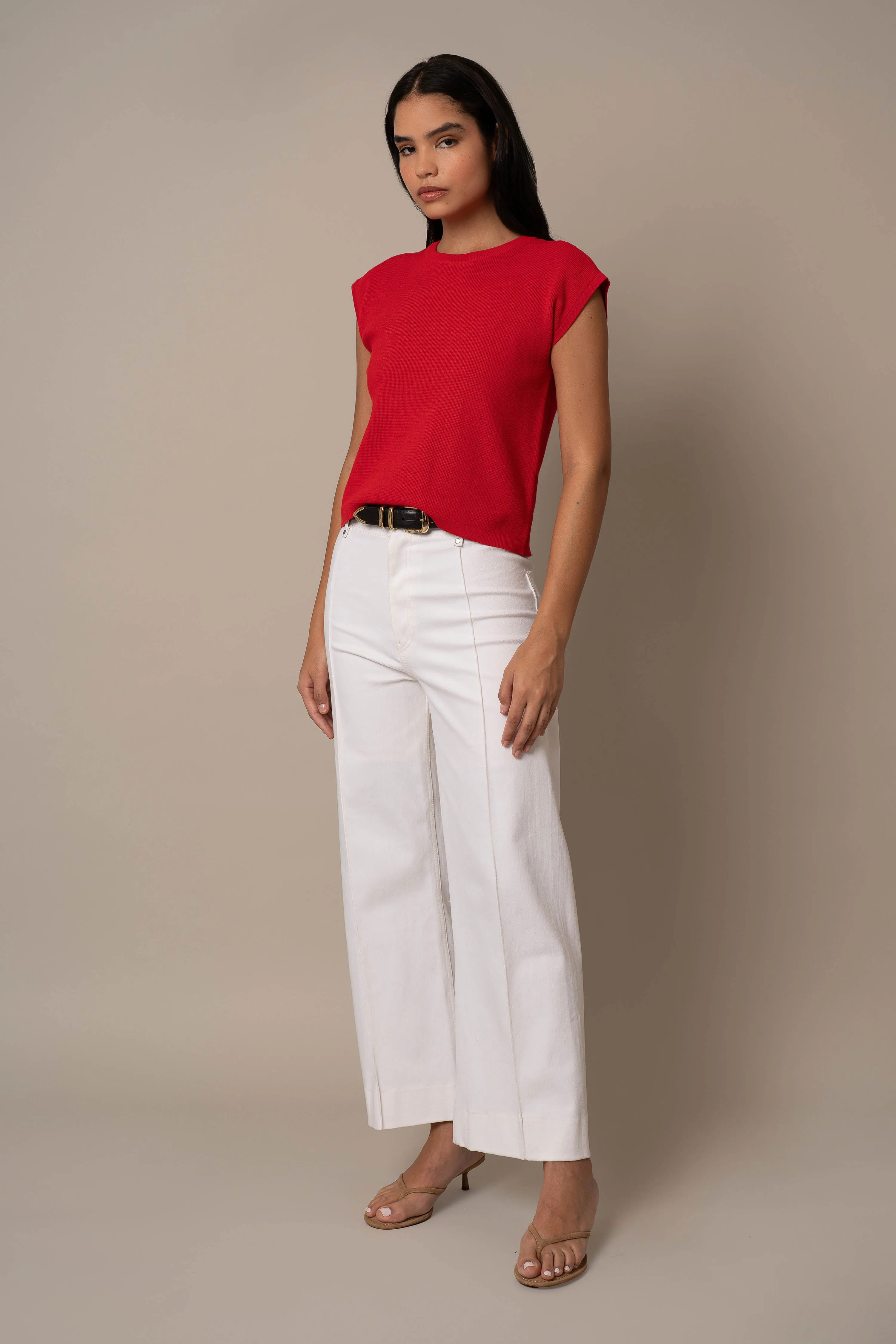 Sleeveless Pullover gentle feel