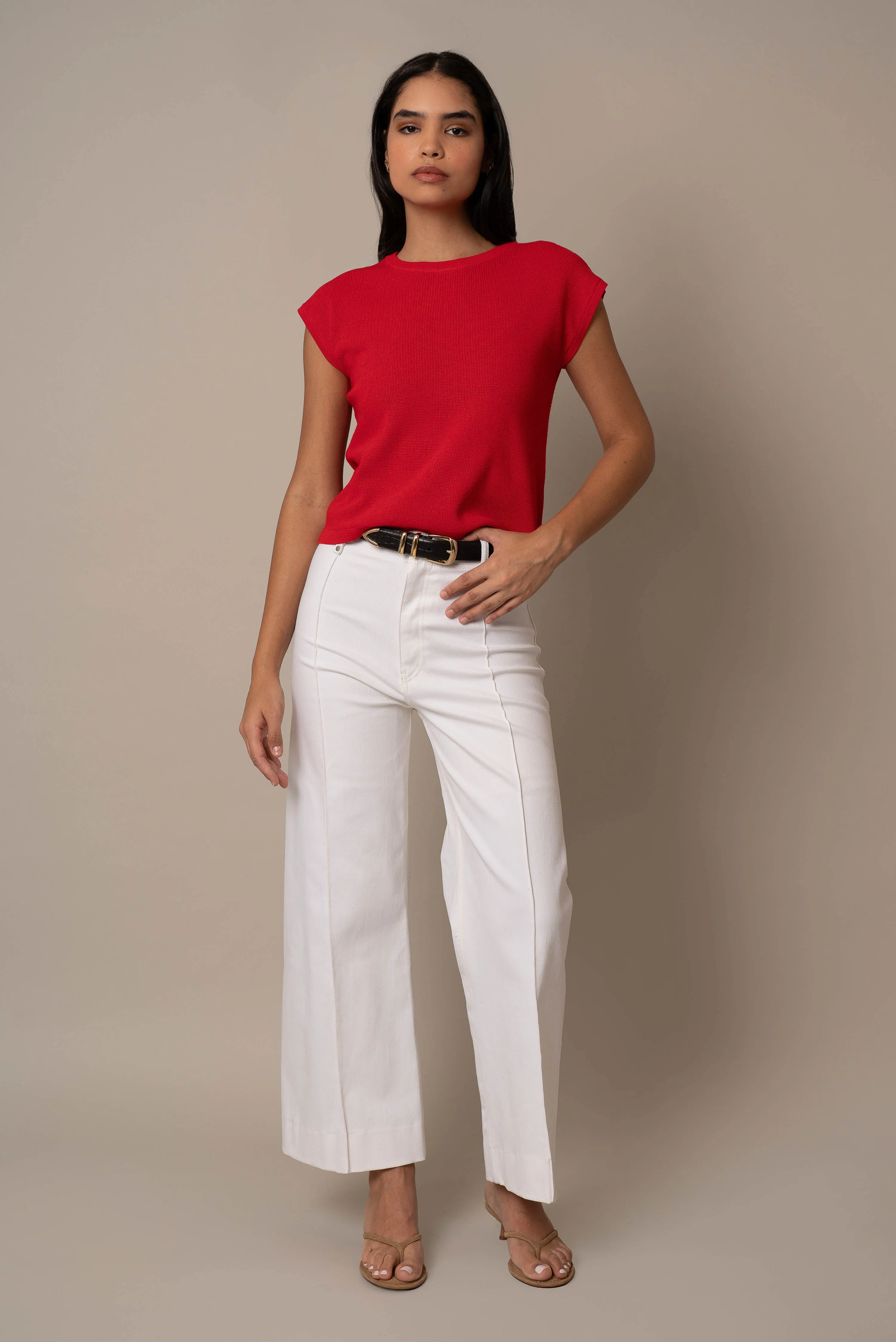 Sleeveless Pullover gentle feel