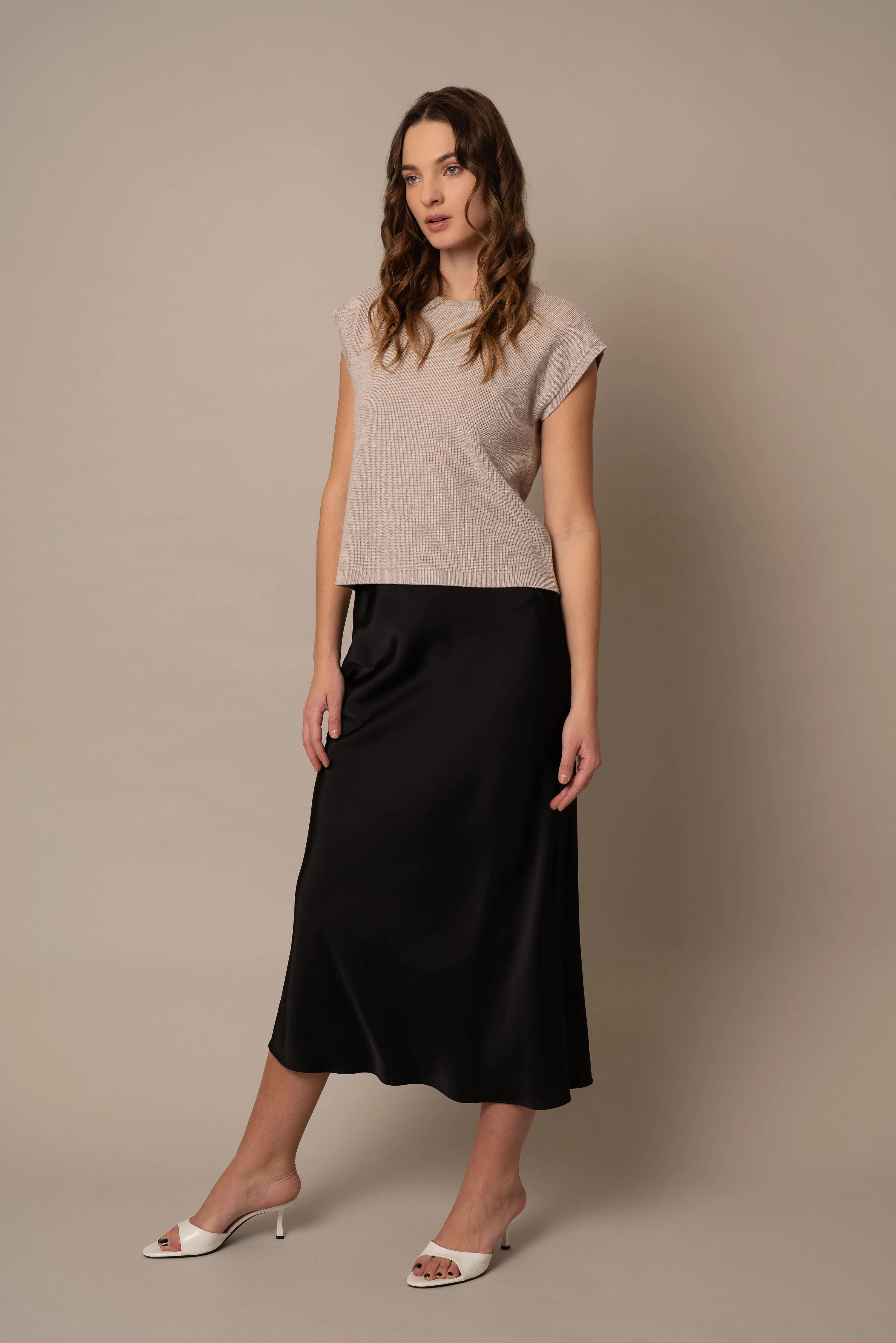 Sleeveless Pullover gentle feel
