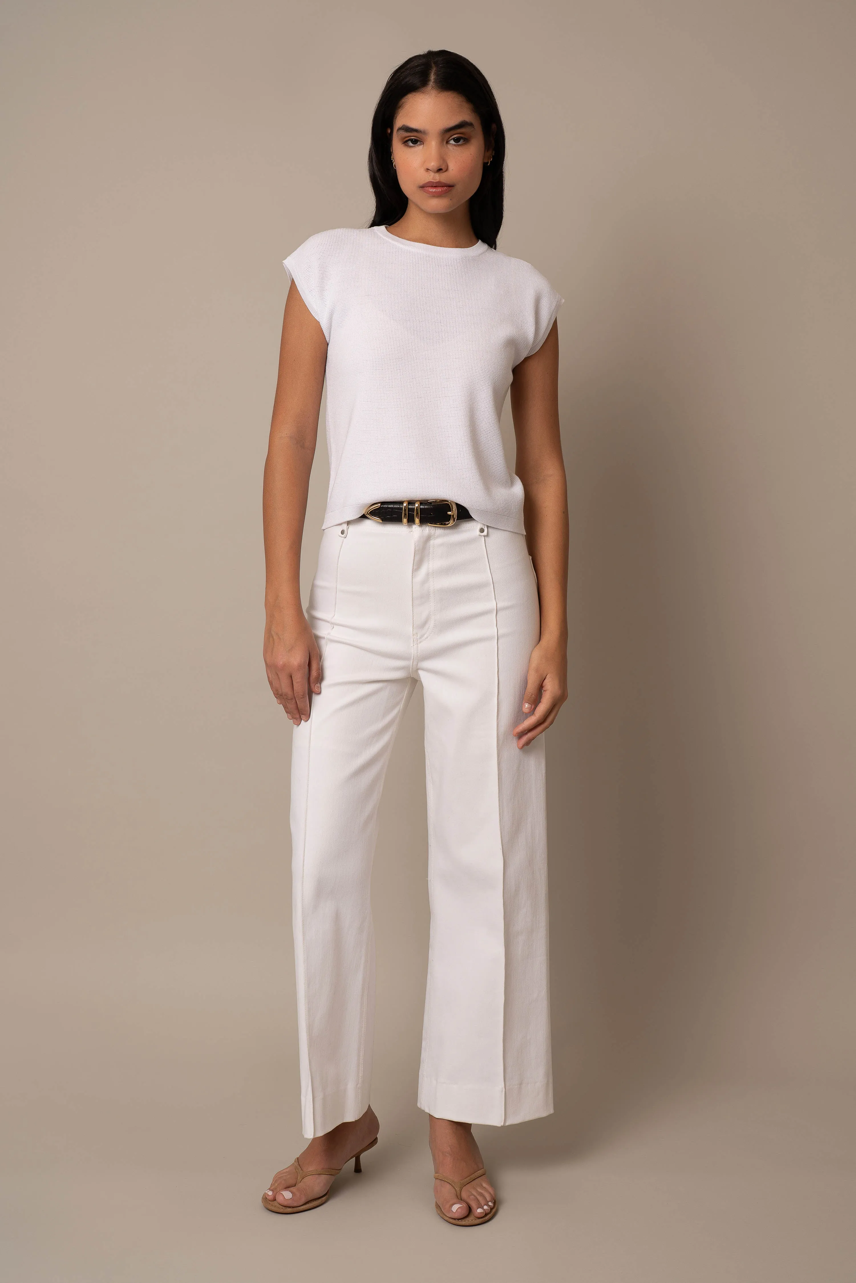 Sleeveless Pullover gentle feel