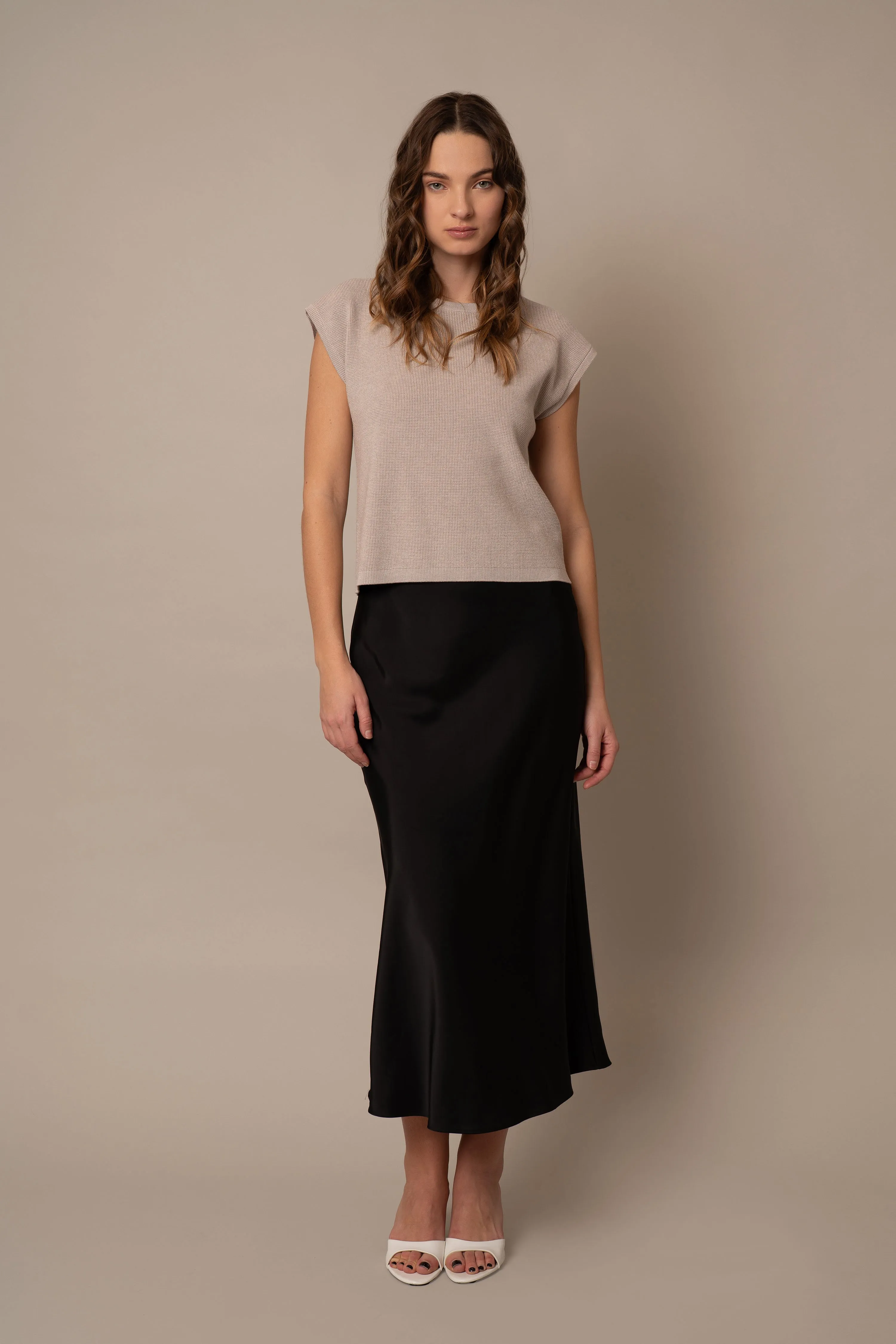 Sleeveless Pullover gentle feel