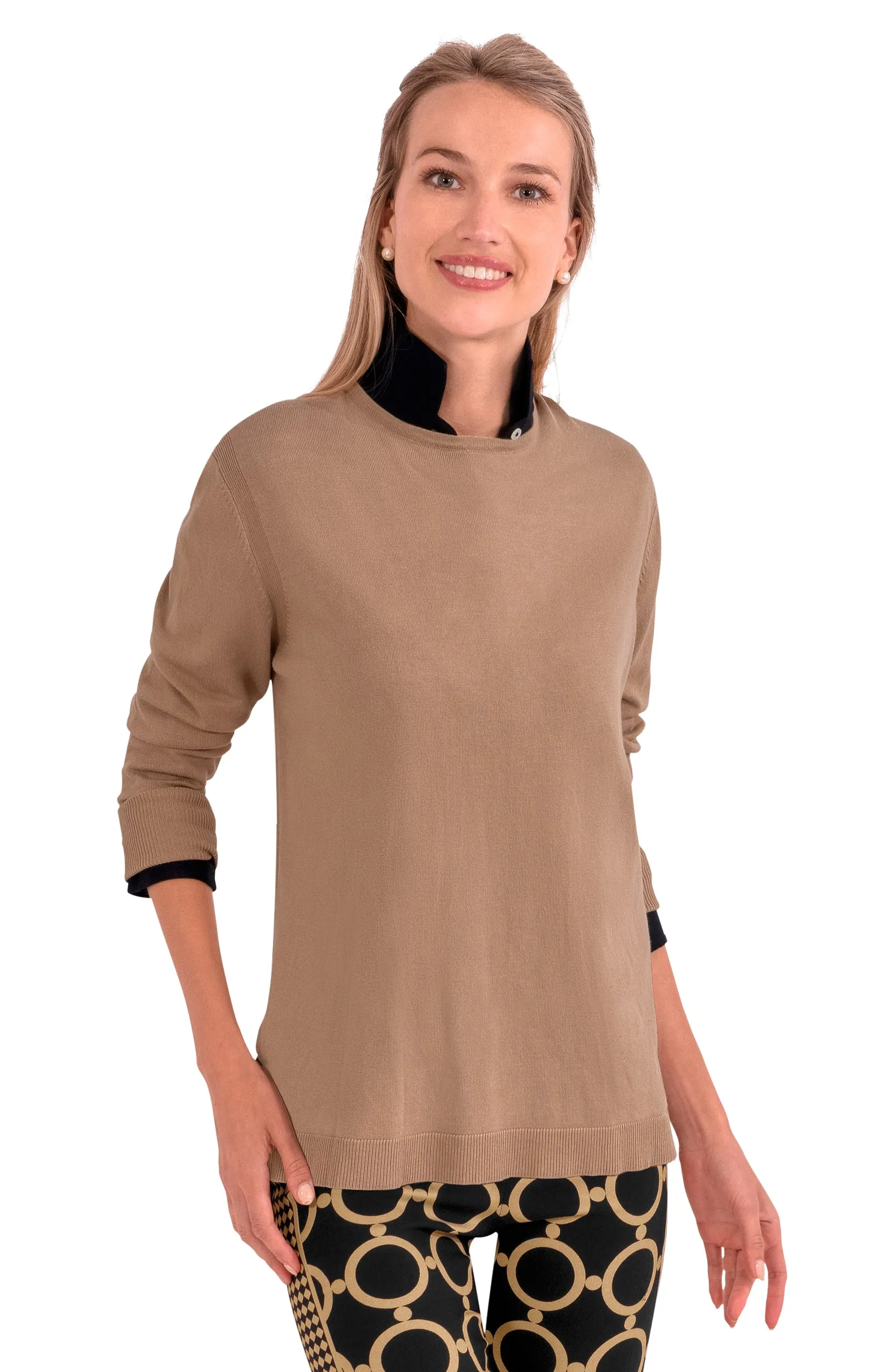 Sneek A Peek Knit Sweater mature elegant