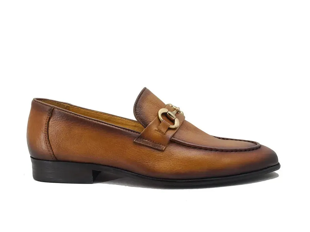 Soft Calf Leather with gold horse bit walk easy