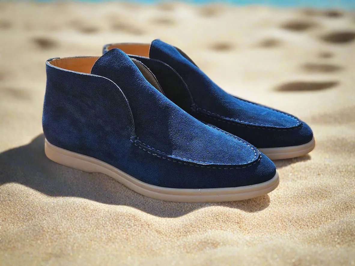 Soft Suede Comfort Loafer airport look