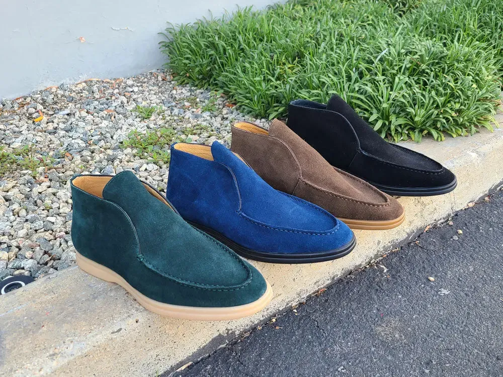 Soft Suede Comfort Loafer airport look