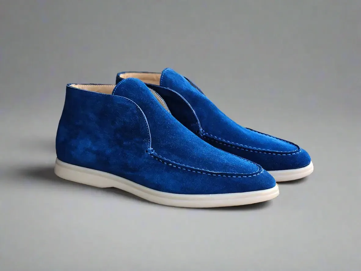 Soft Suede Comfort Loafer airport look