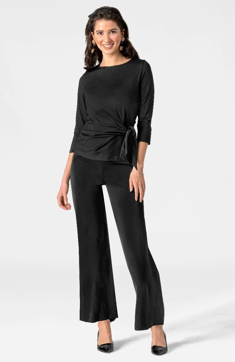Solid Cinch & Tie Top height elongating