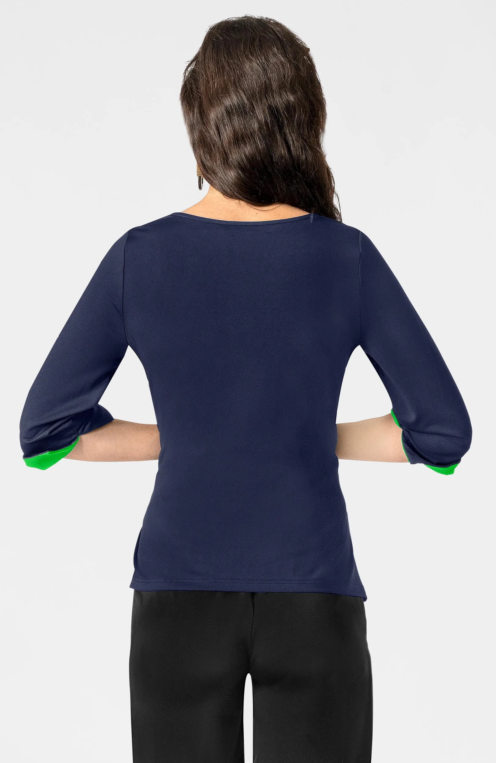 Solid Cinch & Tie Top height elongating