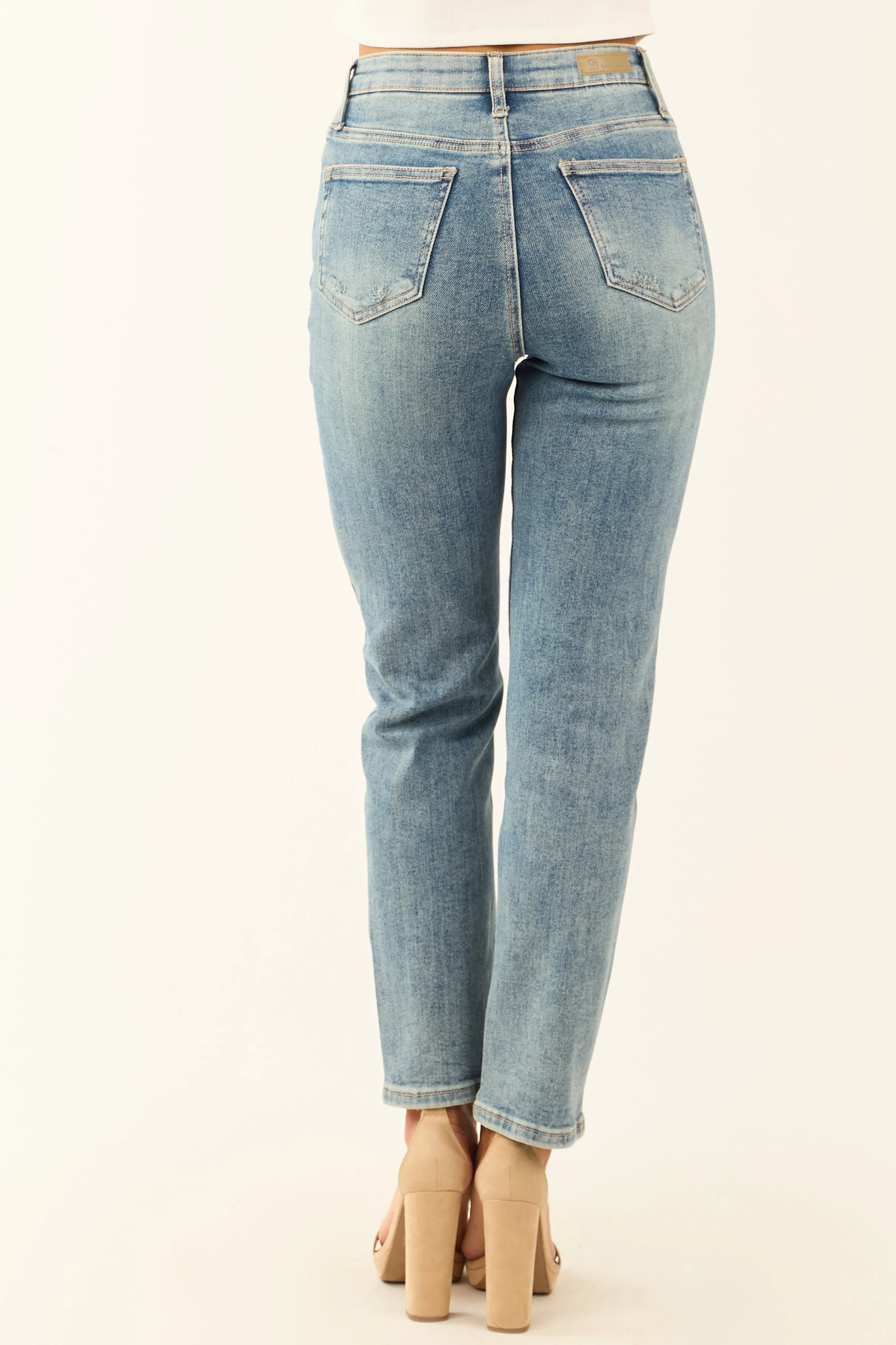 Special A Tummy Control Stretchy Slim Straight Jeans look ready