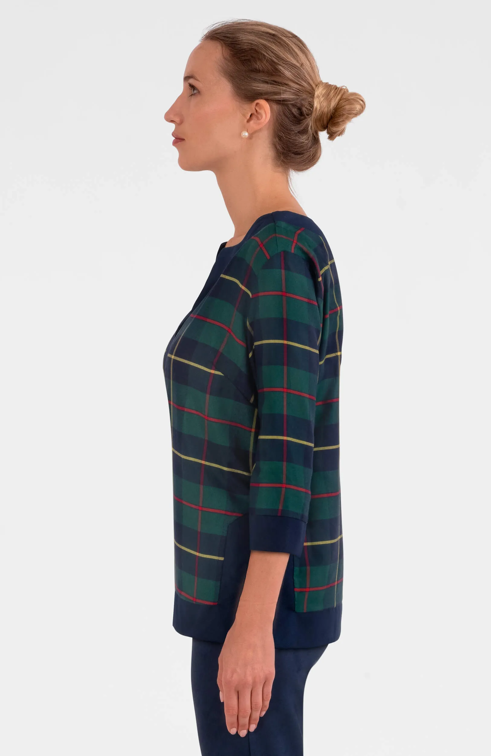 Split Neck Tunic - Plaidly Cooper smart thermostat