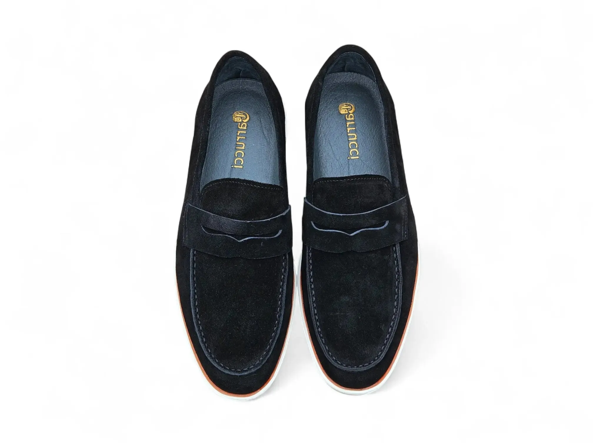 Supple Suede Penny Loafer with Sporty Sole daily flow