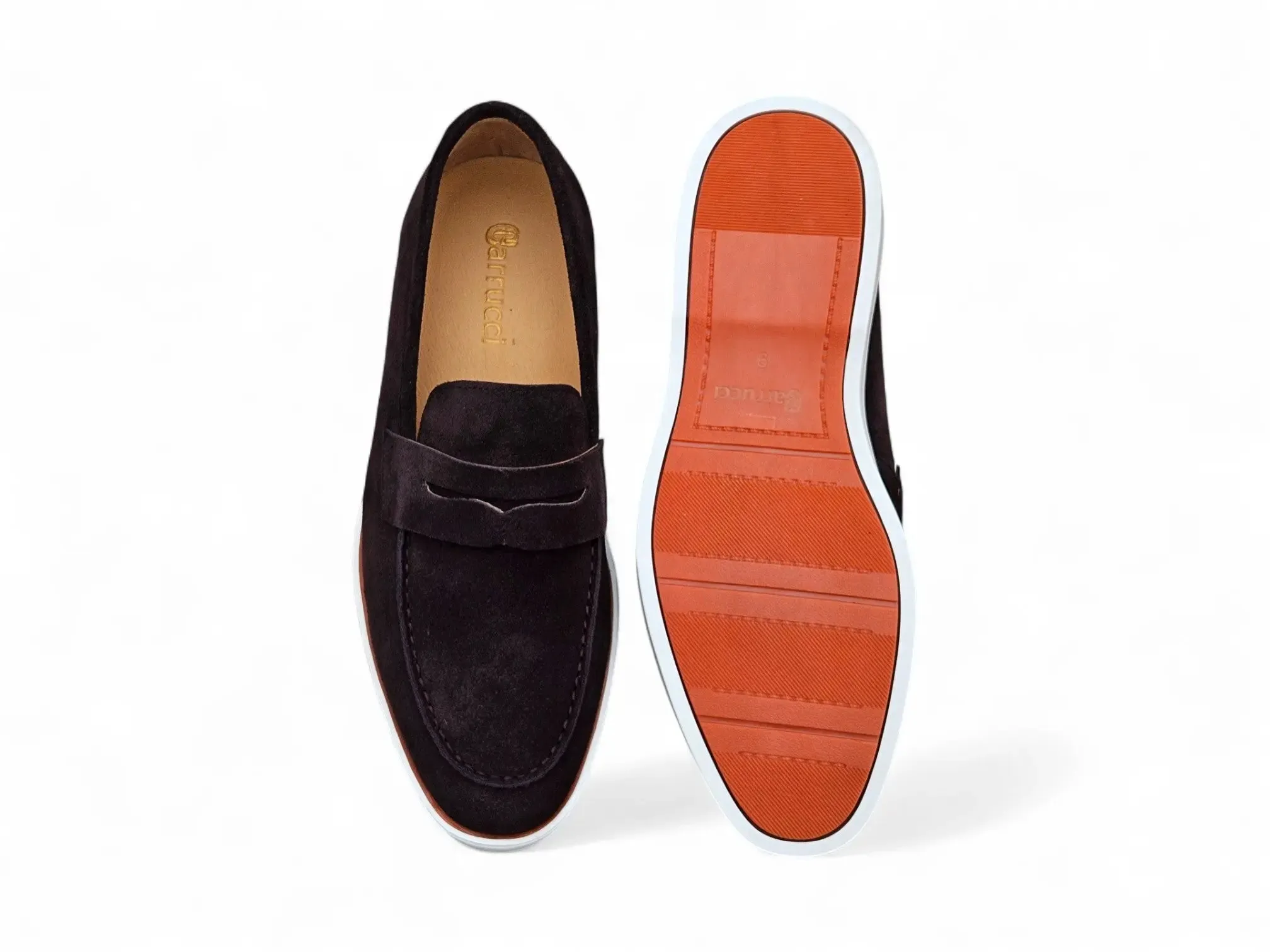 Supple Suede Penny Loafer with Sporty Sole daily flow