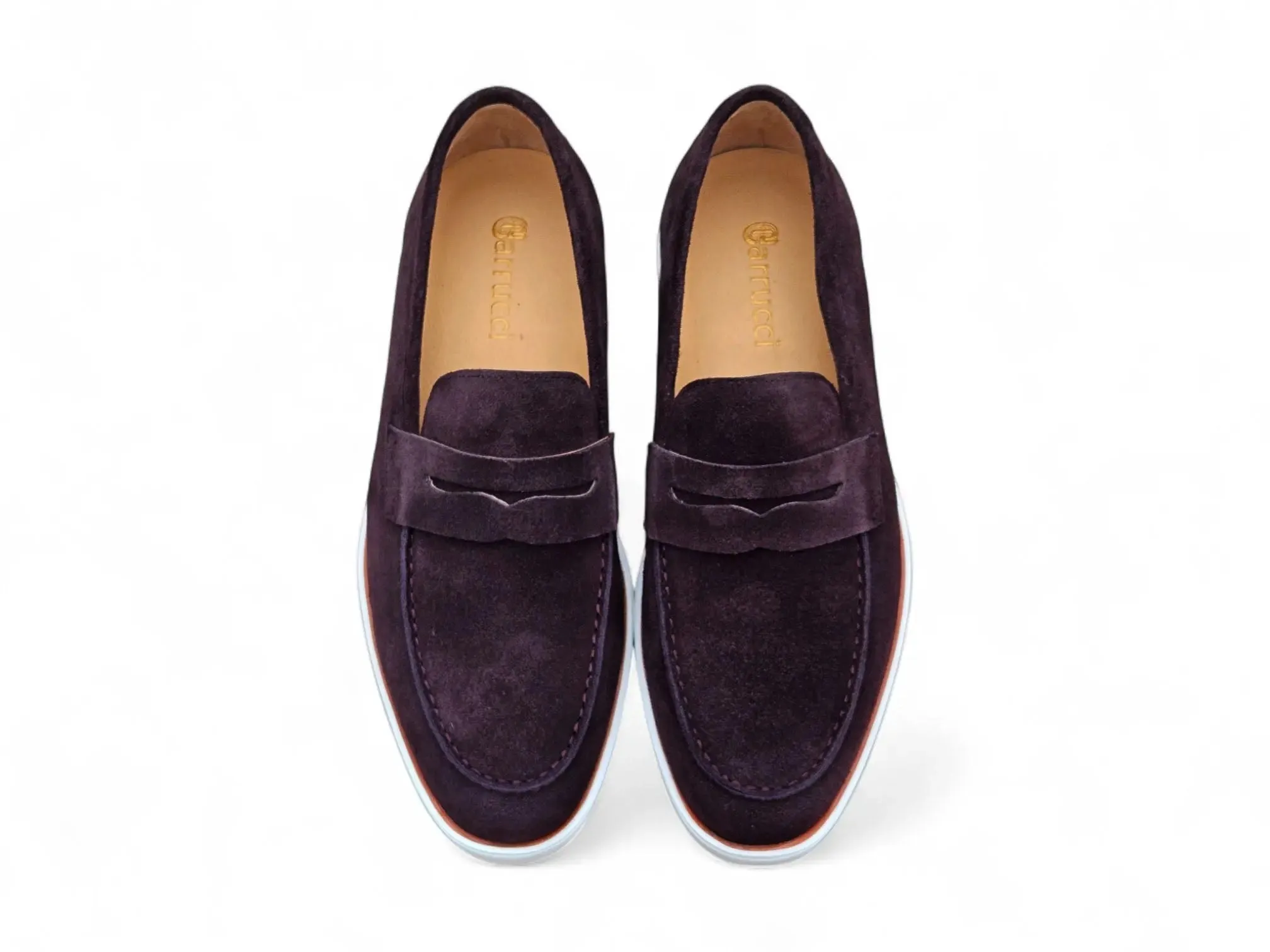Supple Suede Penny Loafer with Sporty Sole daily flow
