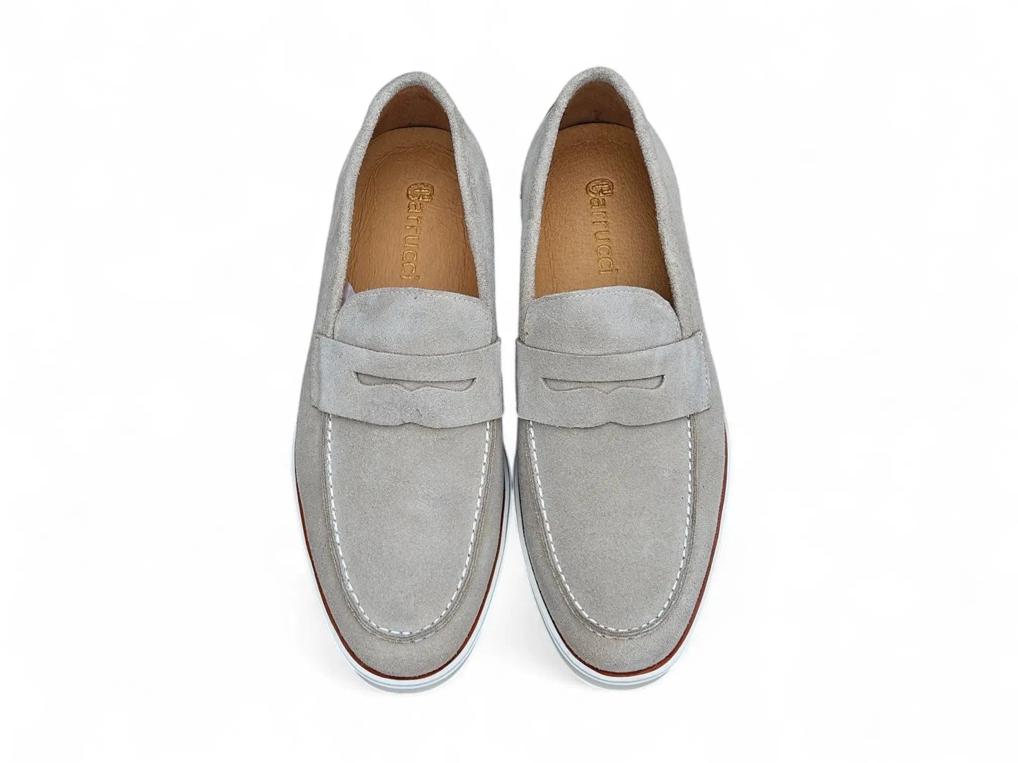 Supple Suede Penny Loafer with Sporty Sole daily flow