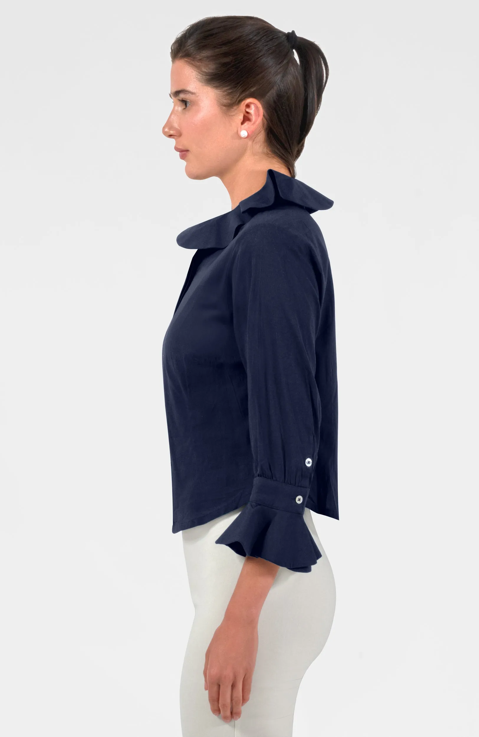 The Harlequin Blouse - Solid cool unisex