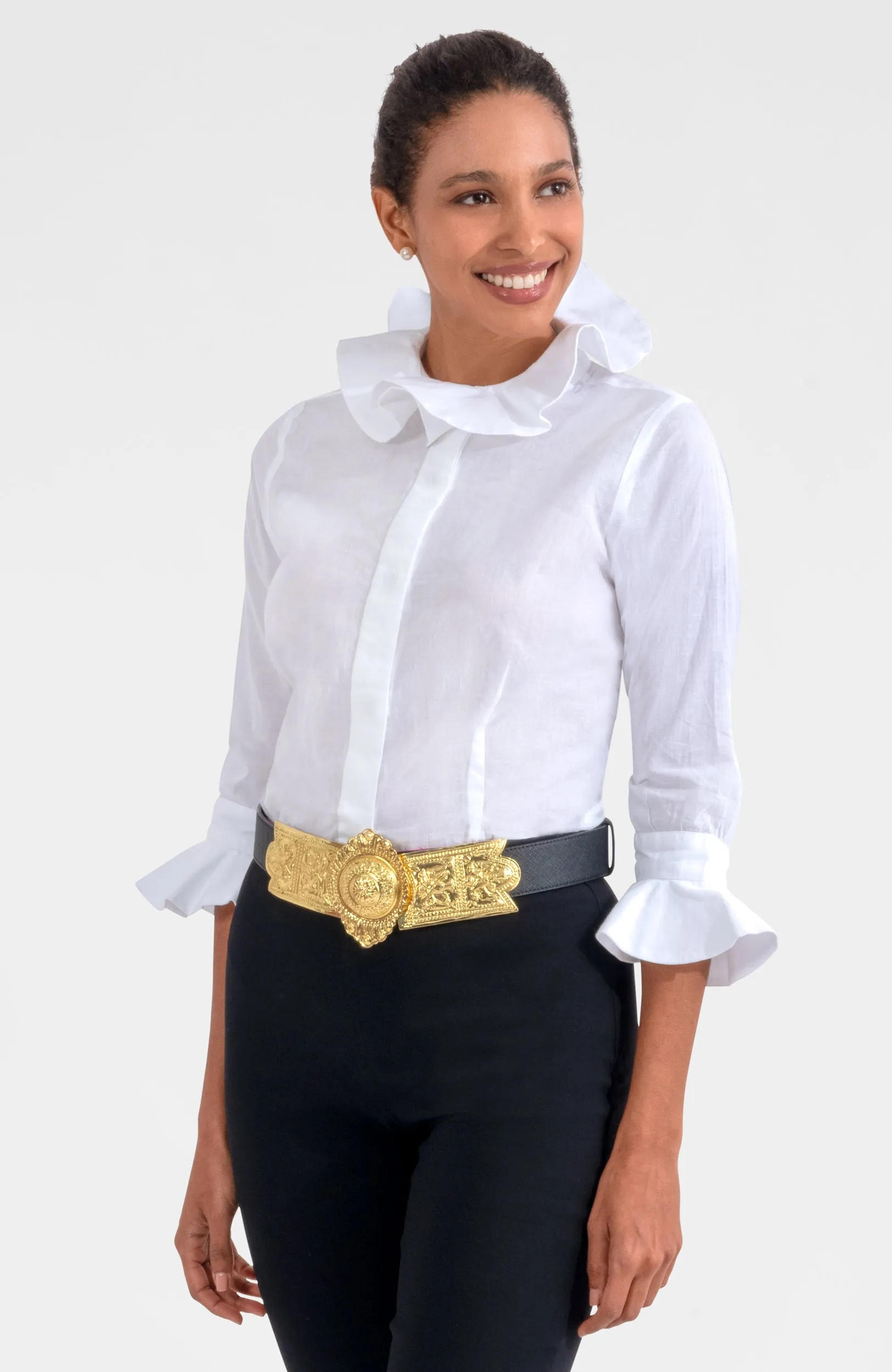 The Harlequin Blouse - Solid cool unisex