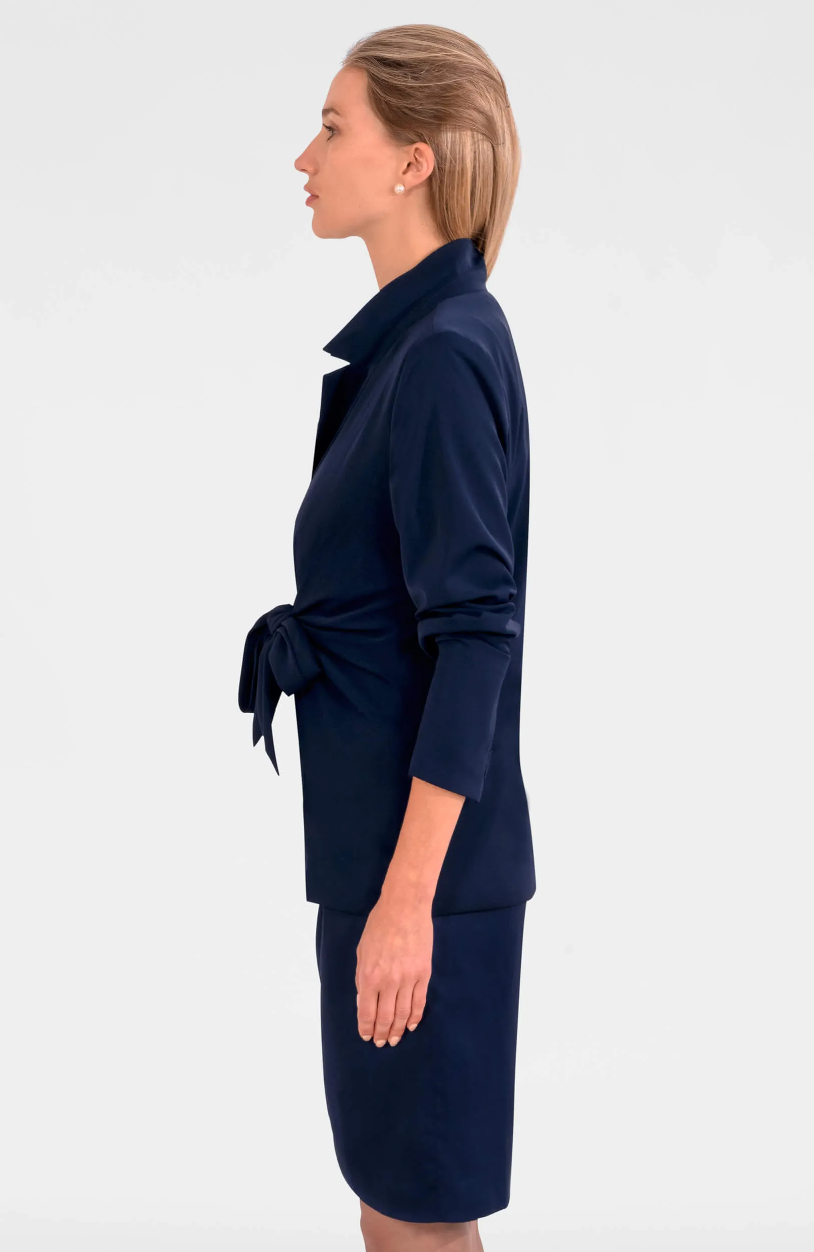 Tie Front Jacket - Silky Heaven summer cool