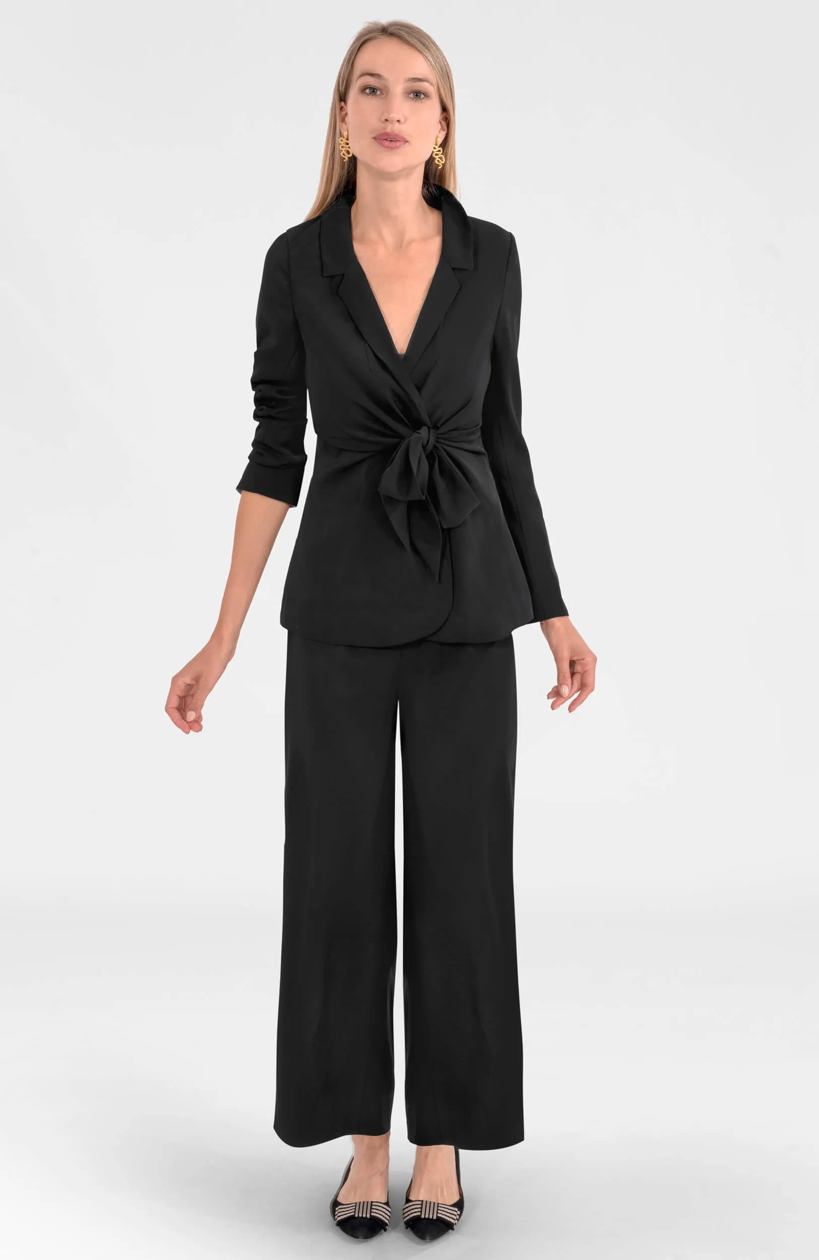 Tie Front Jacket - Silky Heaven summer cool