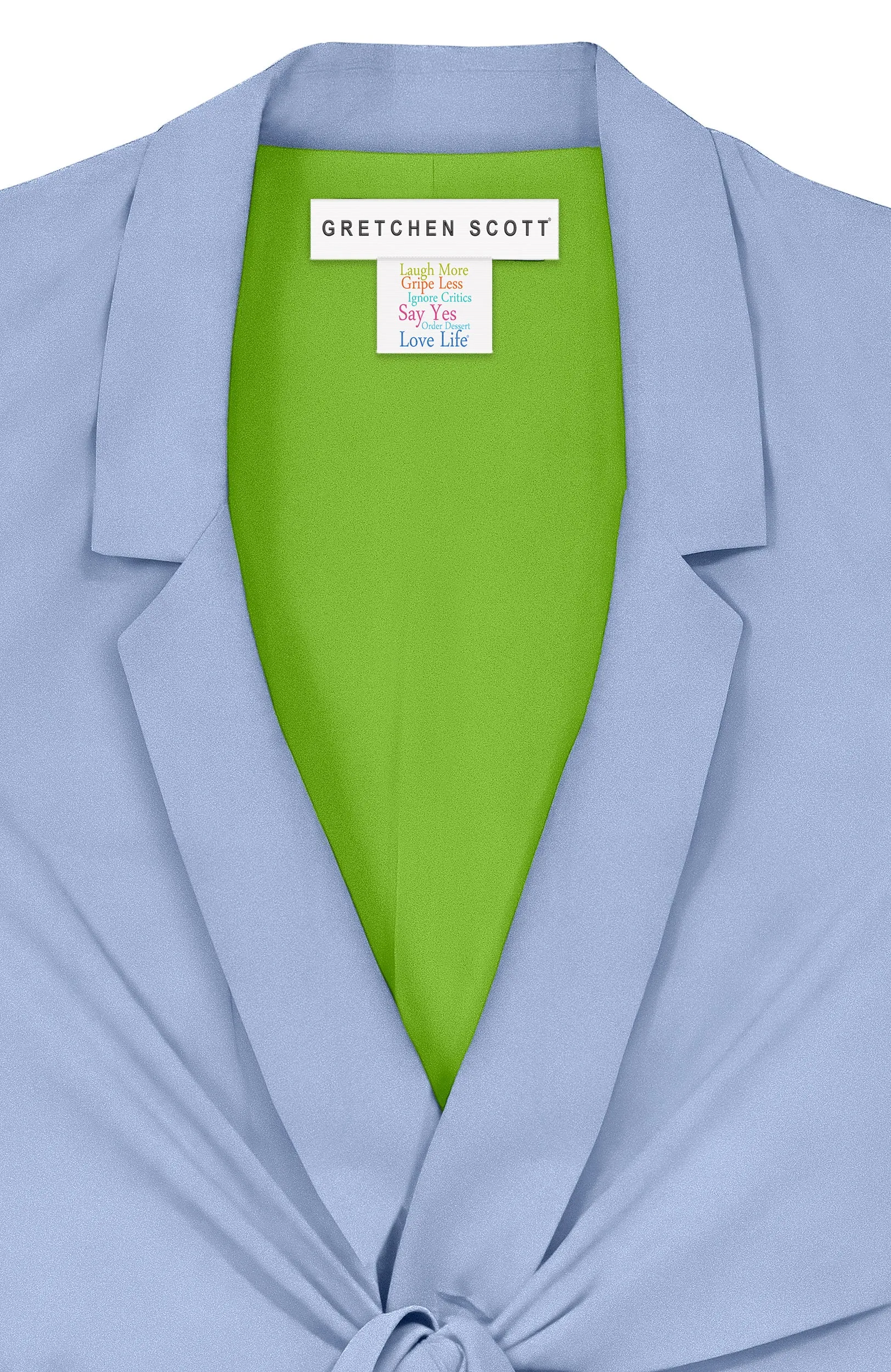 Tie Front Jacket - Silky Heaven summer cool
