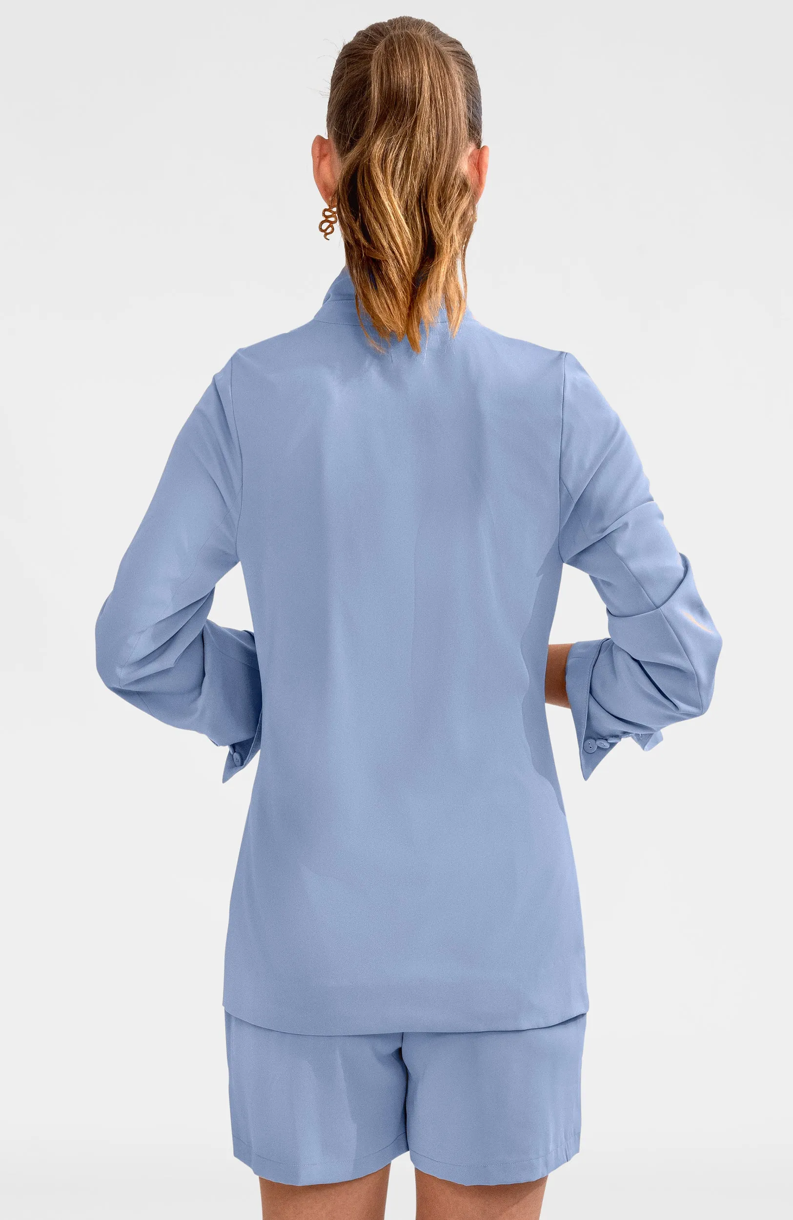Tie Front Jacket - Silky Heaven summer cool