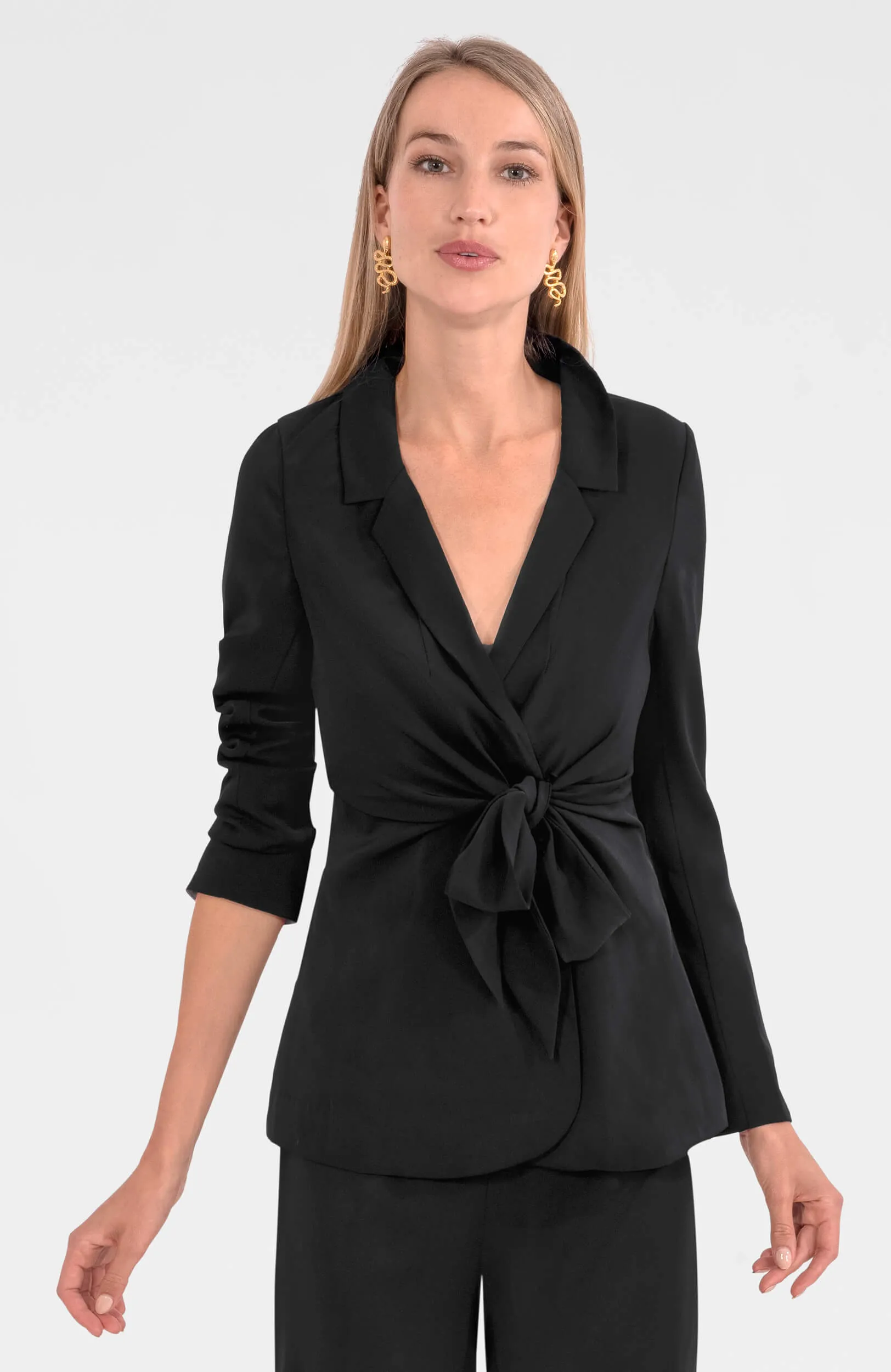 Tie Front Jacket - Silky Heaven summer cool
