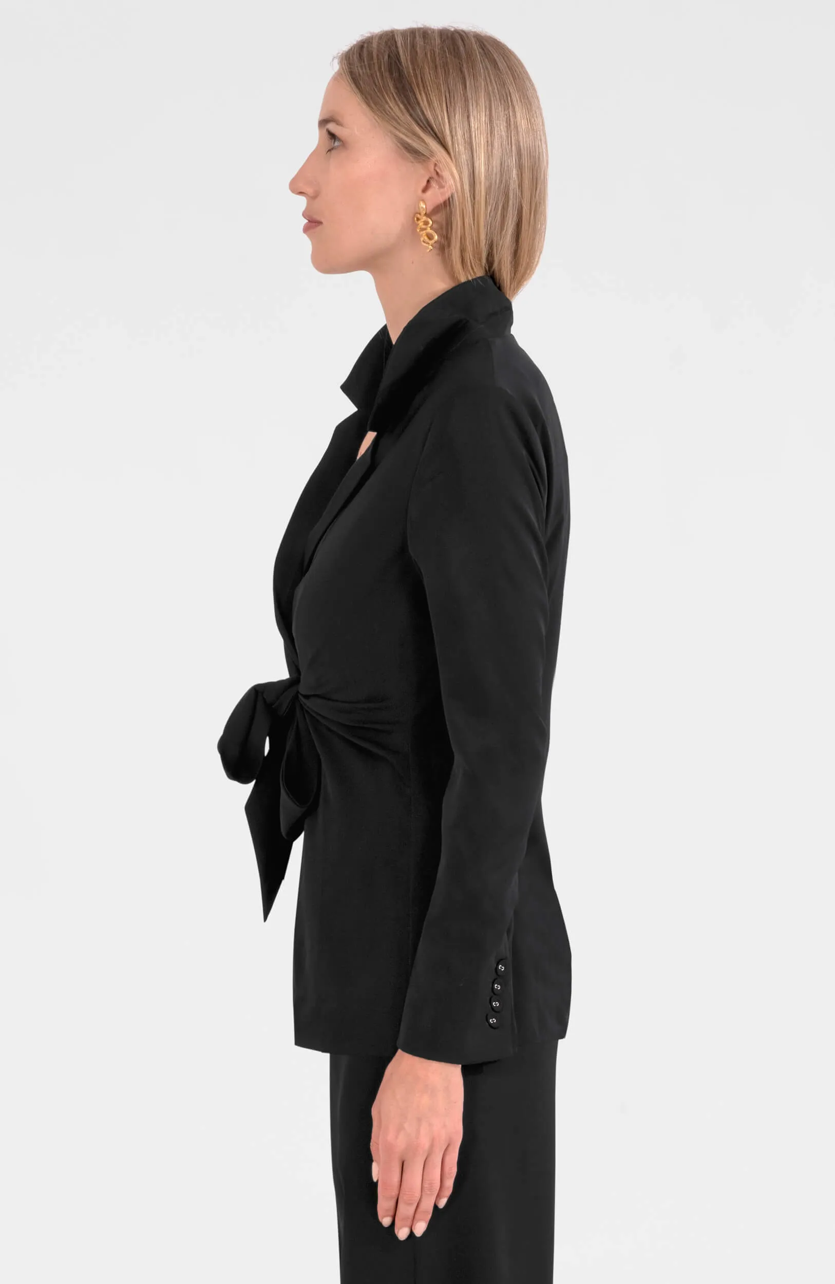 Tie Front Jacket - Silky Heaven summer cool